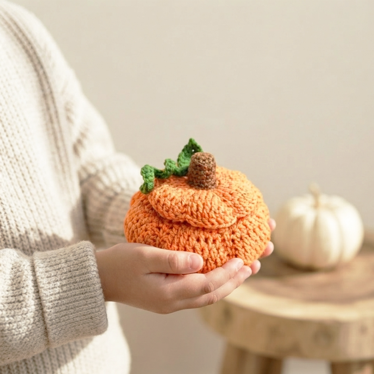 Boo the Ghost & Pumpkin 2-in-1 Amigurumi Crochet Pattern
