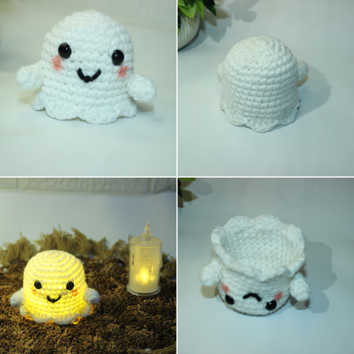 Wisp the Ghost Amigurumi Crochet Pattern PDF