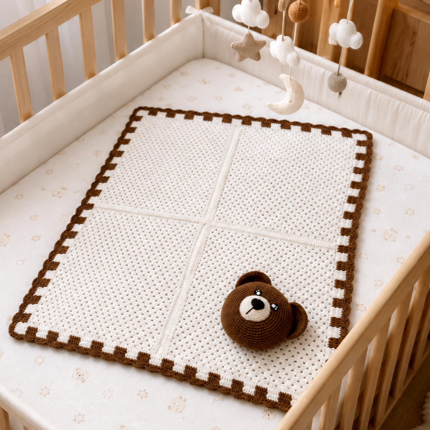 Crochet Teddy Themed Baby Clothes Bundle