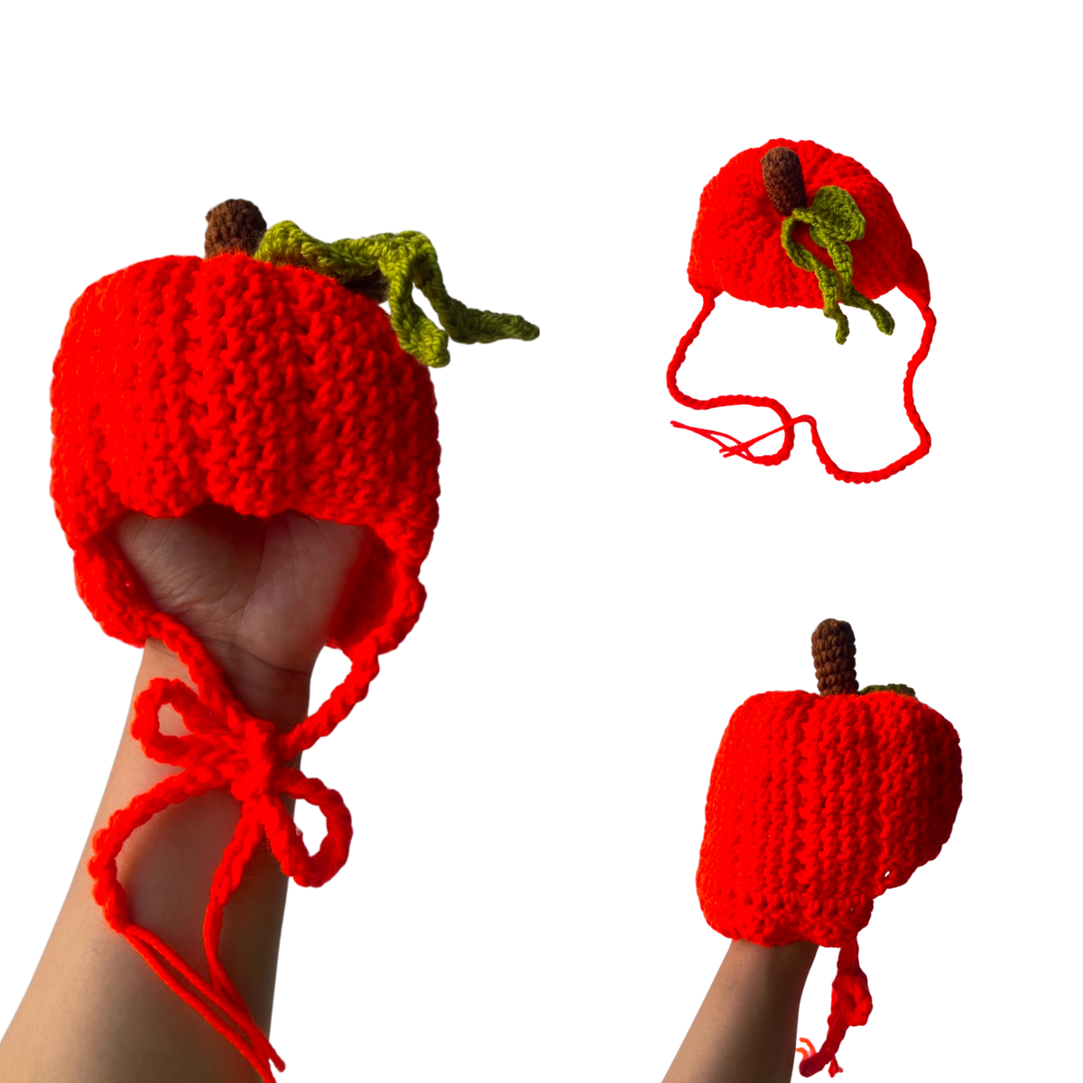 Pumpkin Baby Bonnet Crochet Pattern PDF – 3 Sizes