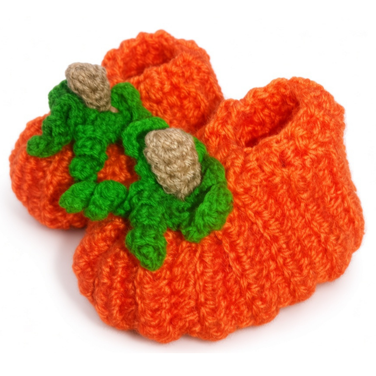 Pumpkin Baby Booties Crochet Pattern PDF – 3 Sizes