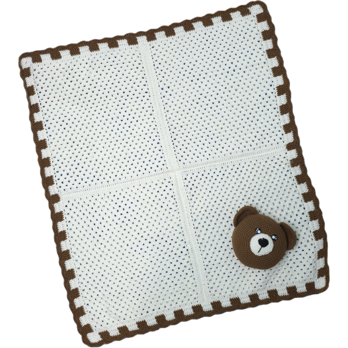 Snuggle Bear Blanket Crochet Pattern