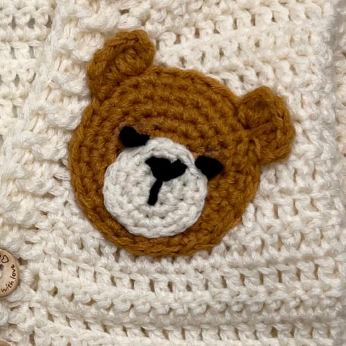 FREE  Adorable Teddy Bear Appliqué Crochet Pattern